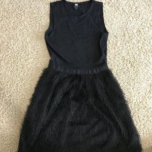 W by Worth Black dress with frill bottom